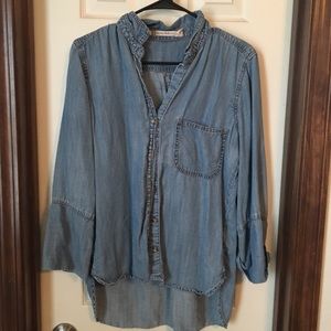 Lightweight Denim Blouse